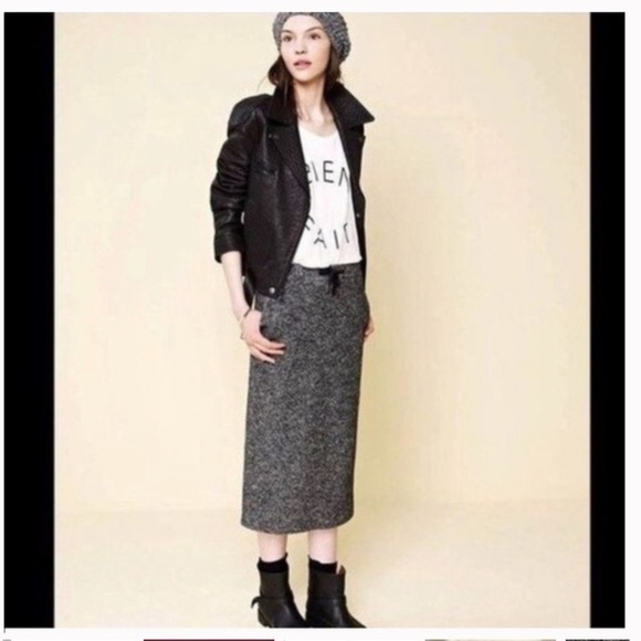 Madewell Gray Game Plan Heathered Skirt size M - Picture 1 of 8